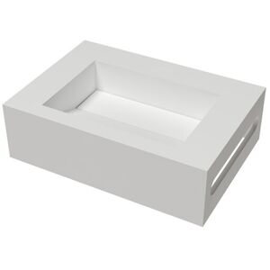 Lavabo Bari Solid Surface 35x50 Håndvask, Hvid