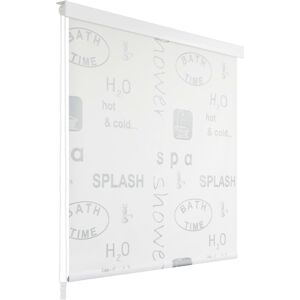 vidaXL rullegardin til brusekabine 80 x 240 cm splash-print