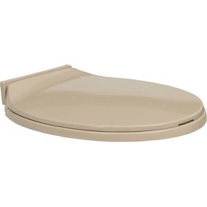 vidaXL soft close toiletsæde oval beige