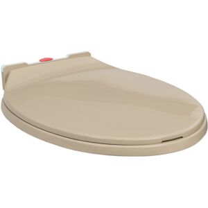 vidaXL soft close toiletsæde quick release oval beige