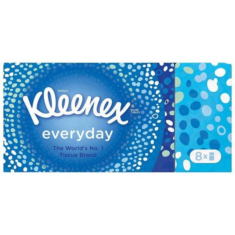 Everyday Pocket Tissues 8 Pack 72 stk Lommet&oslash;rkl&aelig;der