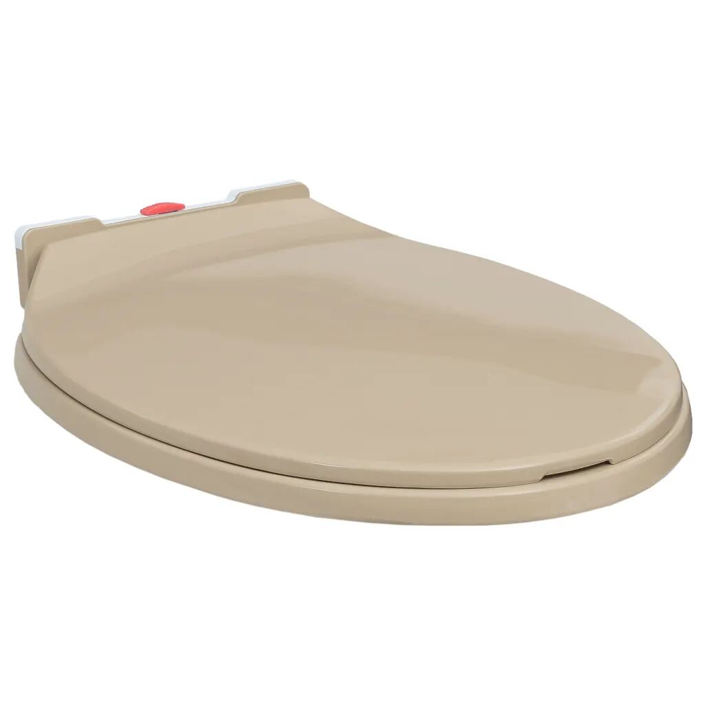 vidaXL soft close toiletsæde quick release oval beige