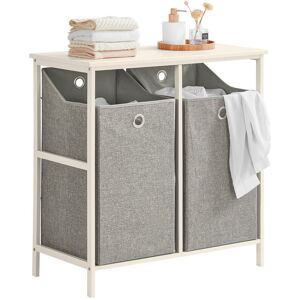 Armario para Ropa Sucia Mueble Multifuncional para Baño con 1 Cesto y 1  Cajón Gris 40 x 38 x 90 BZR73-DG SoBuy ES