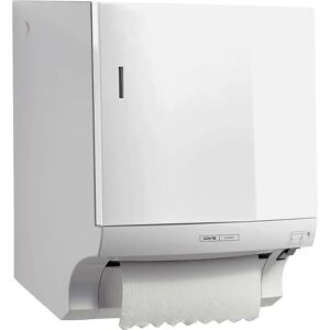 CWS Dispensador de toallas de papel en rollo ParadiseLine Paperroll, con sistema de carga rápida (easy loading), blanco
