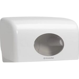 Kimberly-Clark Dispensador de papel higiénico Aquarius™ 6992, para rollos dobles, blanco