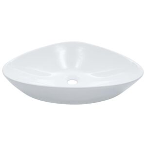 vidaXL Lavabo 58,5x39x14 cm cerámica blanco