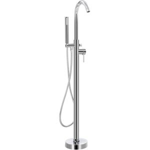 vidaXL Grifo para bañera de pie acero inoxidable 118,5 cm