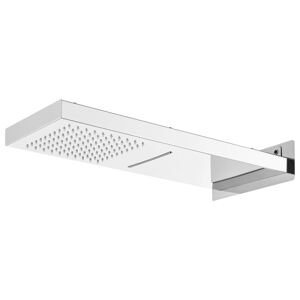 vidaXL Cabezal de ducha de pared acero inoxidable 201 plateado