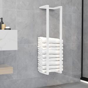 vidaXL Toallero de acero blanco 25x20x95 cm