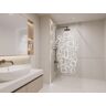 Shower & Design Mampara de ducha BELLA con LEDs - 120x200 cm