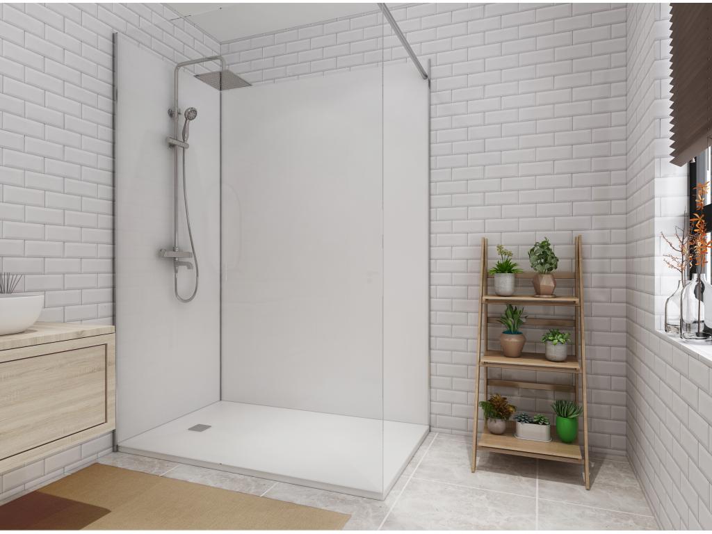 Shower & Design Juego de 2 paneles de ducha - Ancho 90 x Ancho 120 x Alt. 210 cm