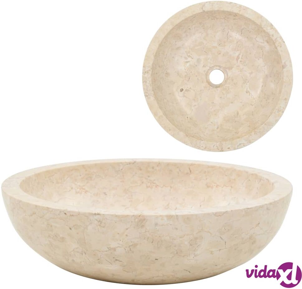 vidaXL Pesuallas marmori 40x12 cm kerma