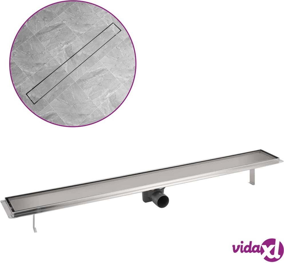 vidaXL Lineaarinen Suihkukaivo 1030x140 mm Ruostumaton Teräs