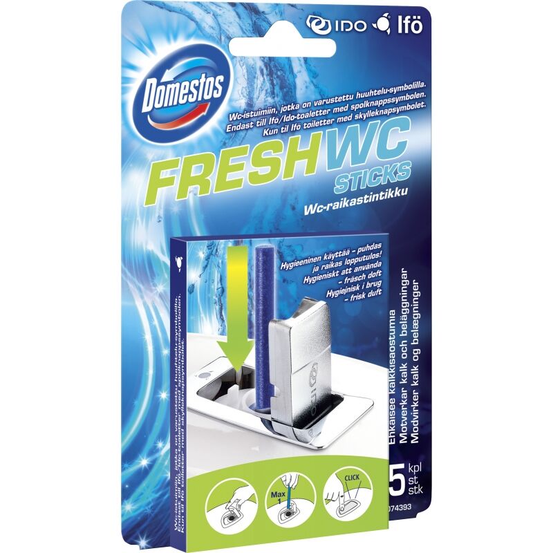 Domestos Fresh WC Sticks 5 kpl WC-raikastin