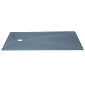 Receveur de douche à carreler 160 x 90 WEDI Fundo Primo rectangle écoulement excentré + bonde horizontale + kit d'étanchéité