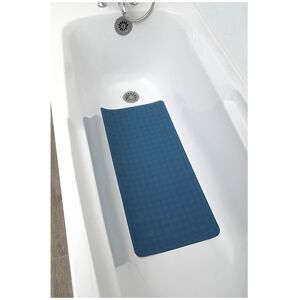 TENDANCE Tapis Fond de baignoire en caoutchouc naturel 74 x 34 cm Bleu canard - Publicité