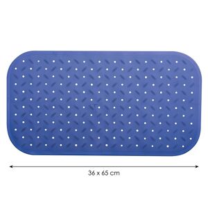 MSV tapis Fond de baignoire antidérapant Caoutchouc CLASS 36x65cm Bleu - Publicité