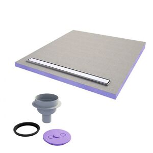 JACKOBOARD Receveur à carreler Aqua line easy avec barrette 180x90 cm +  siphon vertical (4511207 + 4515479)