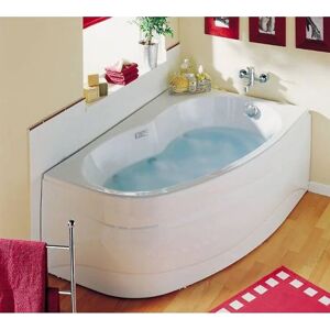 ALLIBERT Baignoire balnéo ELBA DUO GAUCHE ESSENTIA - massage eau + air- tablier acrylique inclus 160 x 100 cm - Publicité