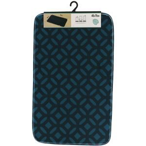 TENDANCE Tapis de salle de bain en Microfibre 45 x 75 cm deco Vent d'exotisme