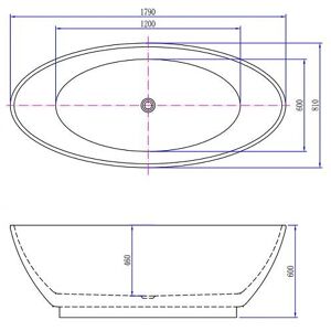 Distribain Baignoire îlot Valentia Black