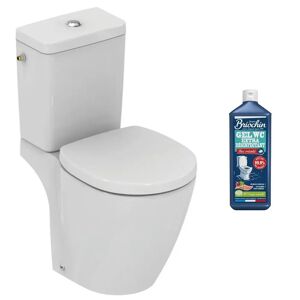 WC à poser angle Ideal Standard Connect space avec abattant + nettoyant - Publicité