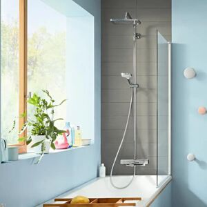 Colonne bain douche thermostatique HANSGROHE Croma E 280 chromée + nettoyant Briochin - Publicité
