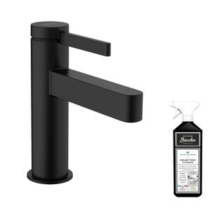 Mitigeur lavabo HANSGROHE Finoris 100 noir mat + nettoyant Briochin - Publicité