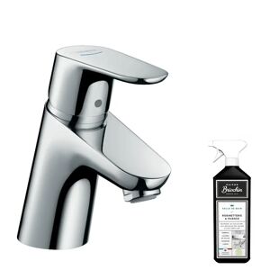 Mitigeur lave-mains HANSGROHE Focus 70 sans tirette ni vidage chrome + nettoyant Briochin - Publicité