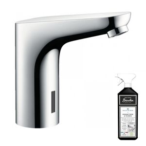 Mitigeur lavabo infrarouge HANSGROHE + nettoyant Briochin - Publicité