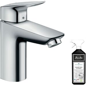 Mitigeur lavabo HANSGROHE Logis 100 avec tirette et vidage chrome + nettoyant Briochin - Publicité