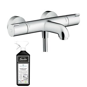 Mitigeur bain douche thermostatique HANSGROHE Ecostat 1001 CL chromé + nettoyant Briochin - Publicité