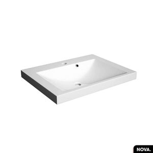 OTITEC Vasque à encastrer avec siphon OFFERT  NOVA  Blanc  60 × 6 × 46 - Publicité