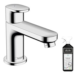 Mitigeur lave‑mains  HANSGROHE 70 sans tirette ni vidage chrome + nettoyant Briochin - Publicité