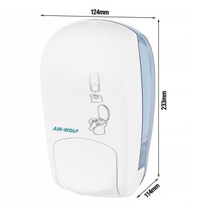 GGM GASTRO - AIR-WOLF Nettoyant pour siège de WC avec bouton-poussoir - 1000ml - plastique ABS - Blanc