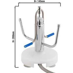 GGM GASTRO - Douche pour récipients, verres & cols avec pied avec ventouses & flexible