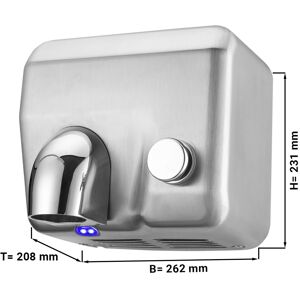 GGM GASTRO - Sèche-mains avec bouton-pression - inox mat