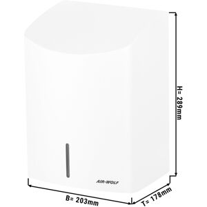 GGM GASTRO - AIR-WOLF Sèche-mains avec capteur infrarouge - Acier inoxydable blanc