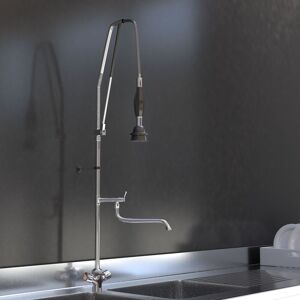 GGM Gastro - Douche a vaisselle monotrou avec mitigeur 8000 Argent