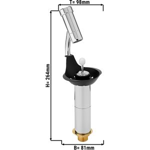 GGM GASTRO - Douche portionneuse WATERSTOP, plateau de tamisage inclus