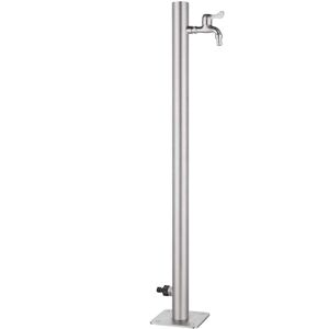 Bc-elec - WCR-50 Robinet d'exterieur 95x5cm, colonne d'eau exterieure en acier inoxydable, distributeur d'eau, point d'eau jardin