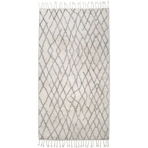 HKliving - tapis de bain, gris, l, 90 x 175 cm