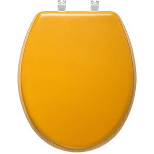 Abattant wc modern color jaune moutarde en bois - Jaune moutarde - 5five - Publicité