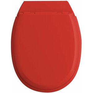 Allibert - Abattant wc en bois compressé déclipsable atlas rouge - Rouge - Publicité