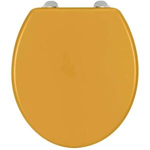 Wenko Abattant wc - Dimensions : Longueur 37 cm x Largeur 41 cm x Hauteur 5,5 cm. - Jaune - Publicité