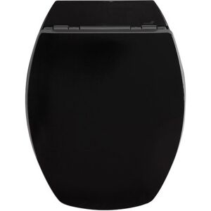 ALLIBERT - Abattant WC Baccara - bois compressé - noir - Publicité