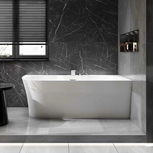 Bernstein - Baignoire d'angle design acrylique pour salle de bain, isolation thermique - montage droite - Blanc - 170x78x60cm - nova corner - Options - Publicité