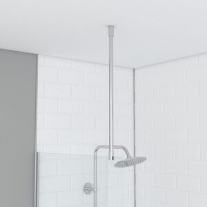 Aurlane - Barre de fixation plafond pour douche a l'italienne - barre de fixation plafond 60cm recoupable - Publicité