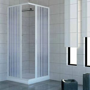 PINTO Parois cabine de douche en pvc h 185 cm mod. Acquario 70x70 ouverture centrale - Publicité