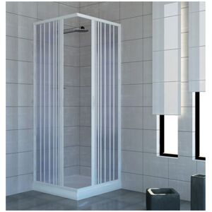 PINTO Parois cabine de douche en pvc h 185 cm mod. Acquario 75x75 ouverture centrale - Publicité